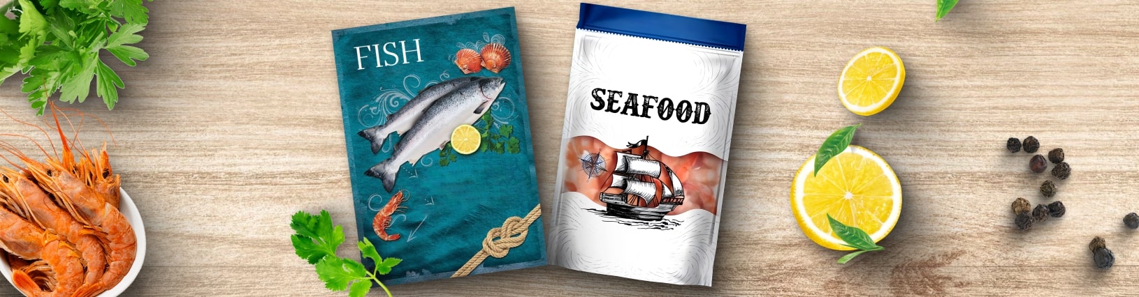 Упаковка для рыбы и морепродуктов